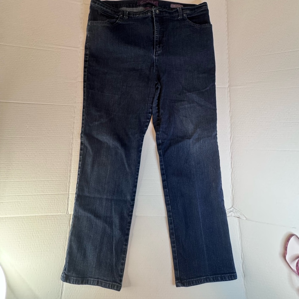 Gloria Vanderbilt Amanda Petite Bootcut Jeans Dark Wash 16P - Picture 4 of 10